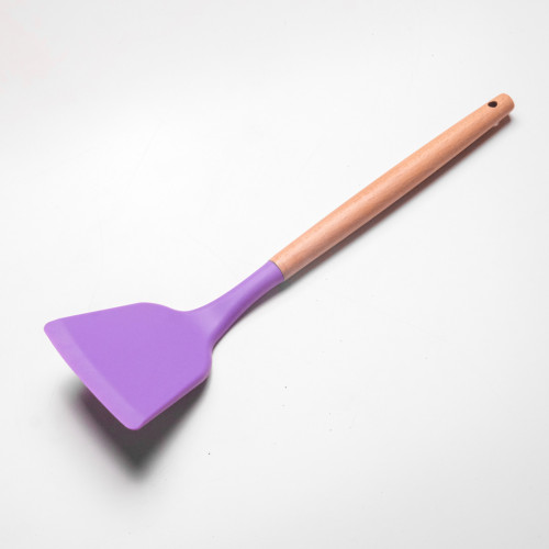 Flamboyant Purple Silicone Frying Spatula 3
