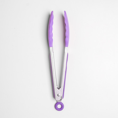 Flamboyant Purple Silicone Food Tong