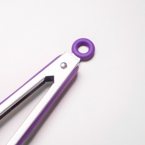Flamboyant Purple Silicone Food Tong 2