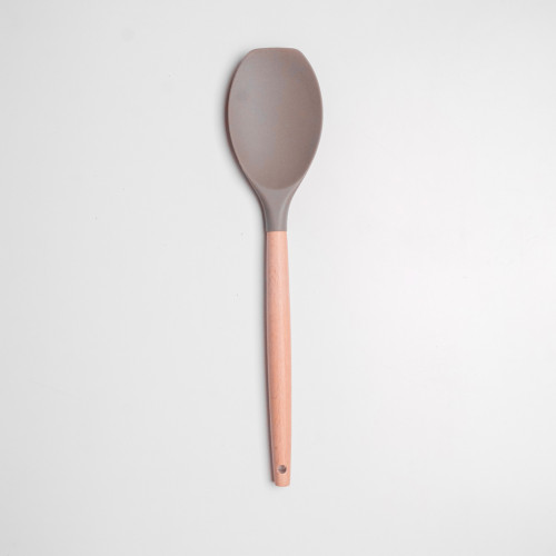 Mellow Brown Silicone Flat Top Spatula