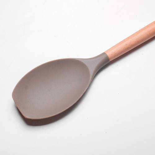 Mellow Brown Silicone Flat Top Spatula 3