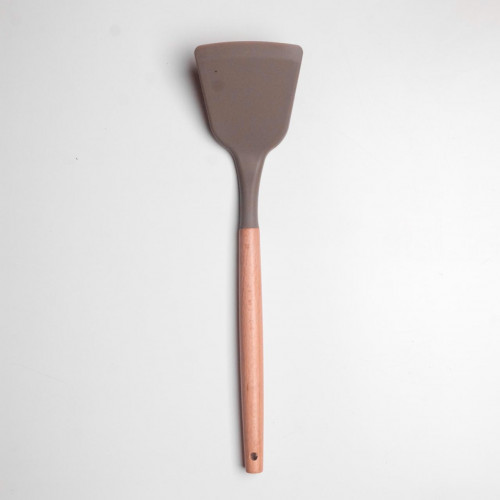 Mellow Brown Silicone Frying Spatula