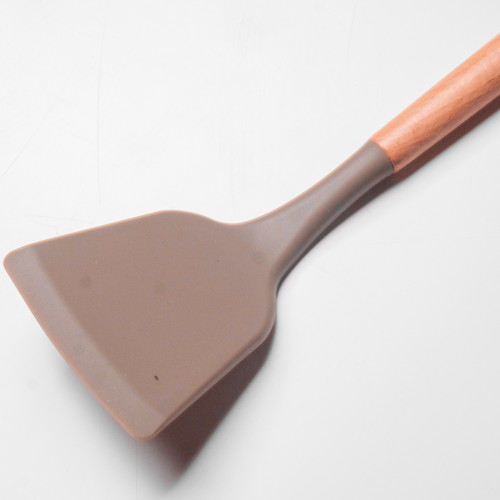 Mellow Brown Silicone Frying Spatula 4