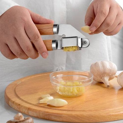 Garlic Press Wood Handle 2