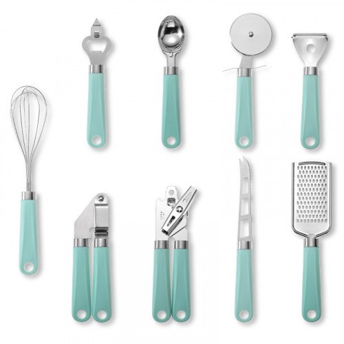 Multipurpose Kitchen Gadget Set - Cyan Handle