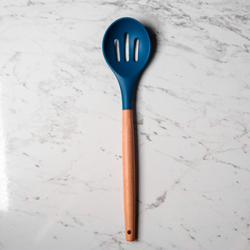 Gothic Blue Silicone Slotted Spoon 01