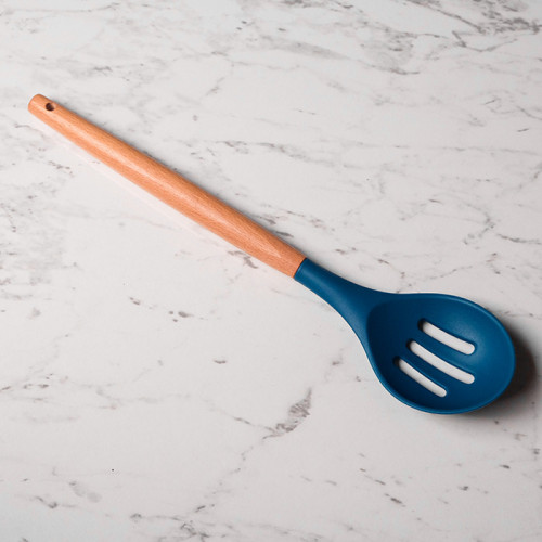 Gothic Blue Silicone Slotted Spoon 01 2