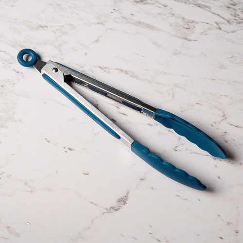 Gothic Blue Silicone Food Tong 4