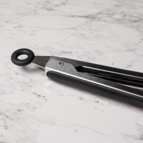 Bold Black Silicone Food Tong 4