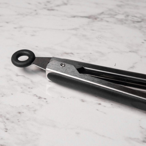 Bold Black Silicone Food Tong 4