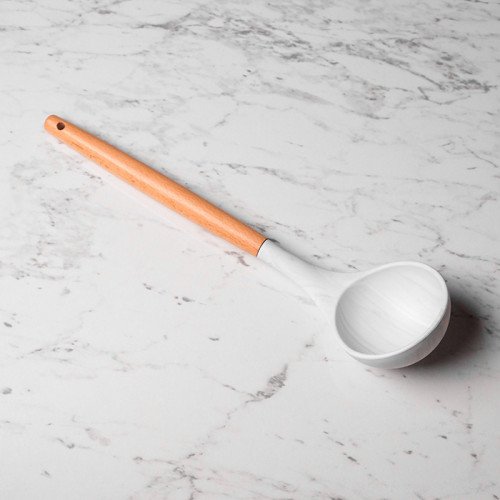 Frost White Silicone Soup Ladle 2