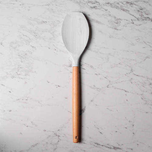 Frost White Silicone Flat Top Spatula