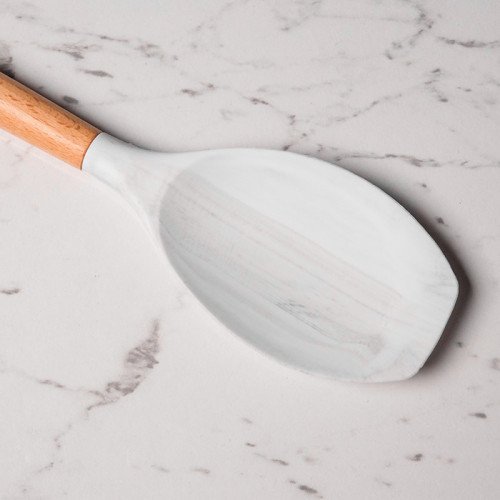 Frost White Silicone Flat Top Spatula 2