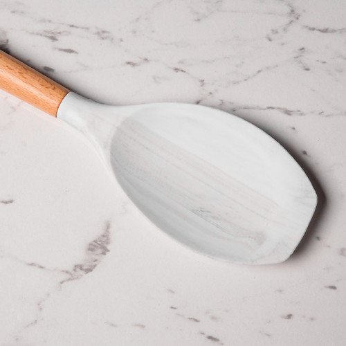 Frost White Silicone Flat Top Spatula 2