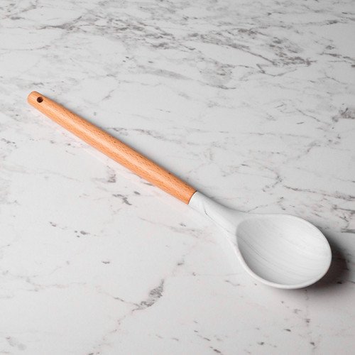 Frost White Silicone Serving Spoon 2