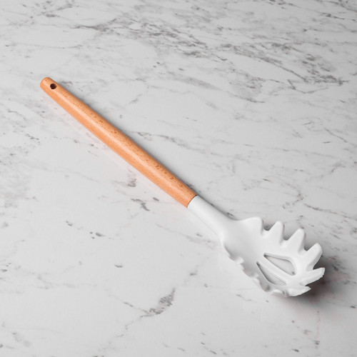 Frost White Silicone Spaghetti Server 4