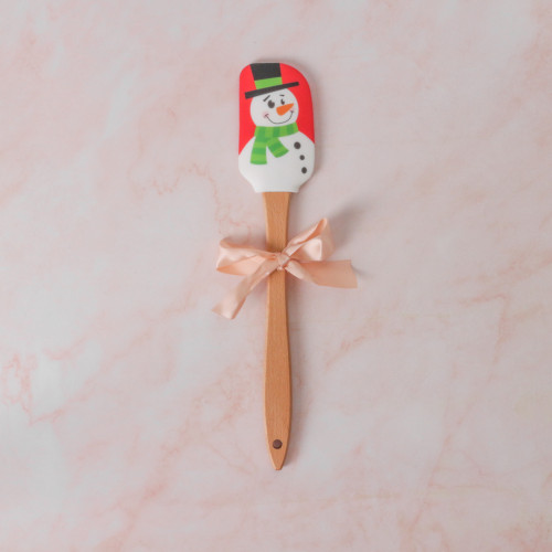 Silicone Baking Spatula with Character - Snowman