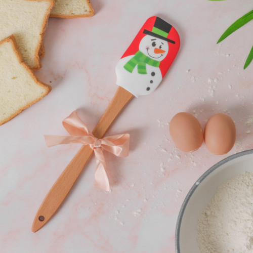 Silicone Baking Spatula with Character - Snowman 4