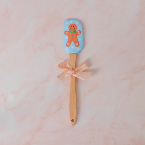 Silicone Baking Spatula with Character - Gingerbread