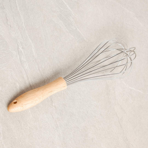 Stainless Steel 12 inch Baking Whisk with Wood Handle 6