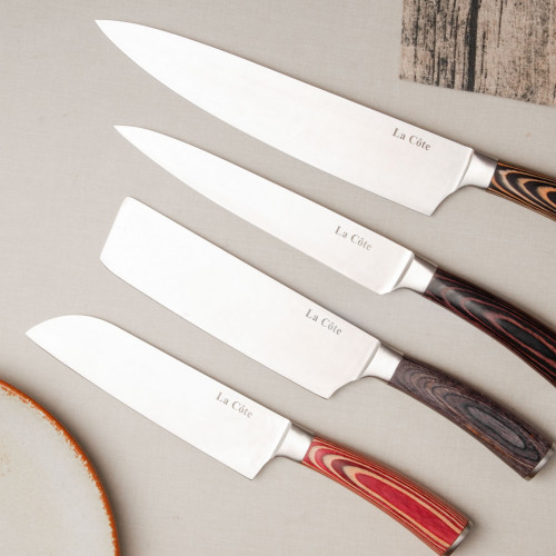 Amaranth 4-pieces Steel Chef's Knife Set 6