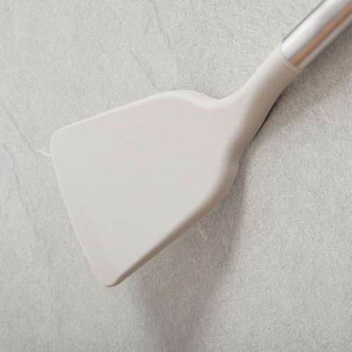 Light Khaki Silicone Frying Spatula 2