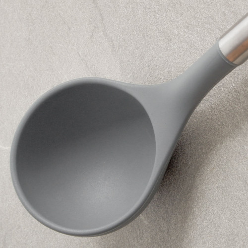 Slate Grey Silicone Soup Ladle 3