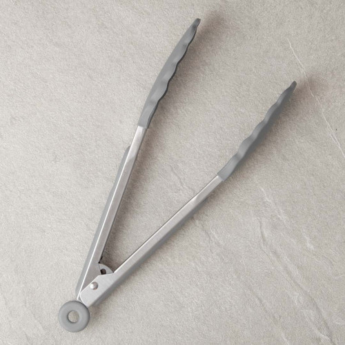 Slate Grey Silicone Food Tong