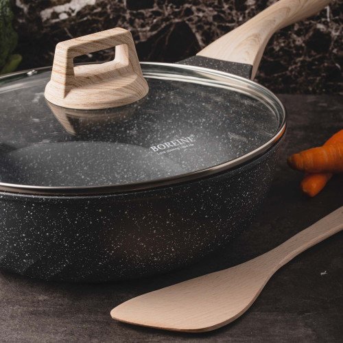 Boreine Deep Fry Pan 28cm with Lid 3