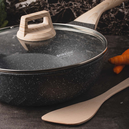 Boreine Deep Fry Pan 28cm with Lid 3