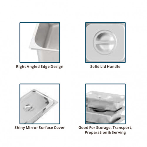 Gastronomy Food Pan Square 14cm 5