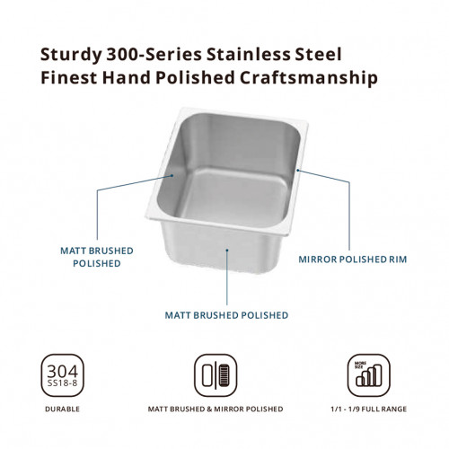 Gastronomy Food Pan 1/1 6