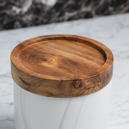 Marble Art Round Food Jar 600ml 3