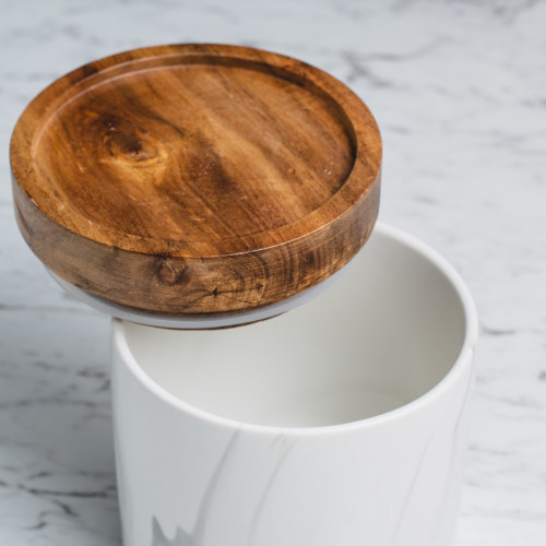 Marble Art Round Food Jar 600ml 4