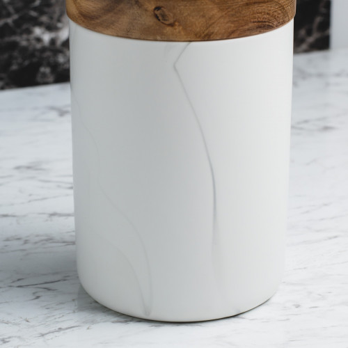 Marble Art Round Food Jar 1000ml 2