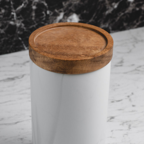 Marble Art Round Food Jar 1300ml 4