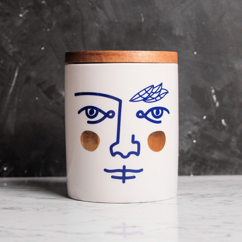 Face Expression White Kitchen Canister 4