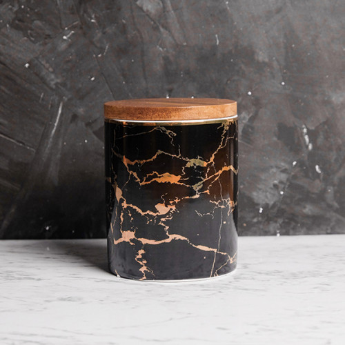 Gold Marble Veins Kitchen Canister