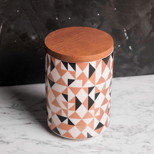 Colorful Geometric Kitchen Canister Tall 3