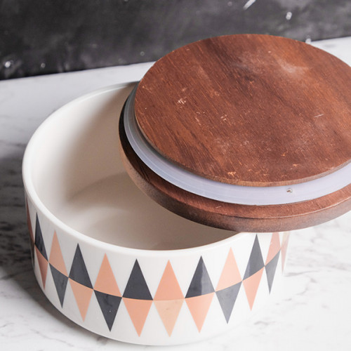 Colorful Geometric Kitchen Canister Wide 4