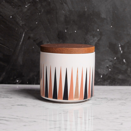 Colorful Geometric Kitchen Canister Short