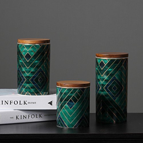 Emerald Green Kitchen Canister 5