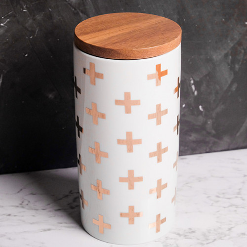Cross Motif Kitchen Canister 3