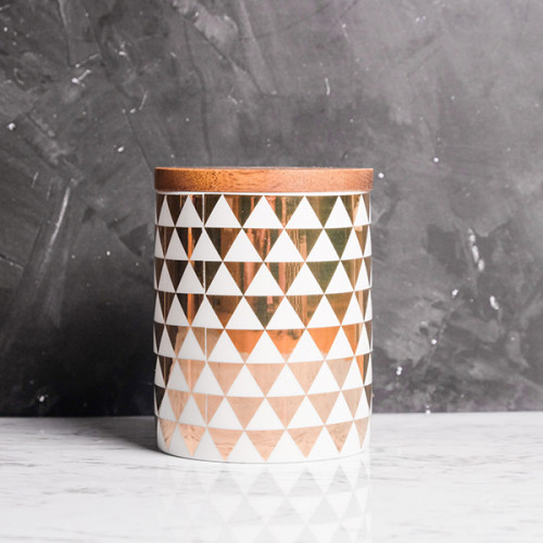 Small Triangle Motif Kitchen Canister
