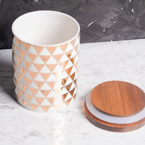 Small Triangle Motif Kitchen Canister 3