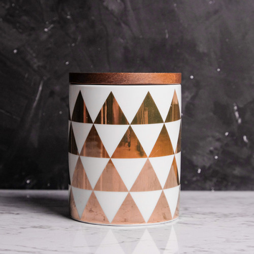 Big Triangle Motif Kitchen Canister