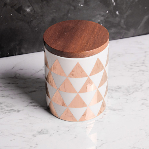 Big Triangle Motif Kitchen Canister 2