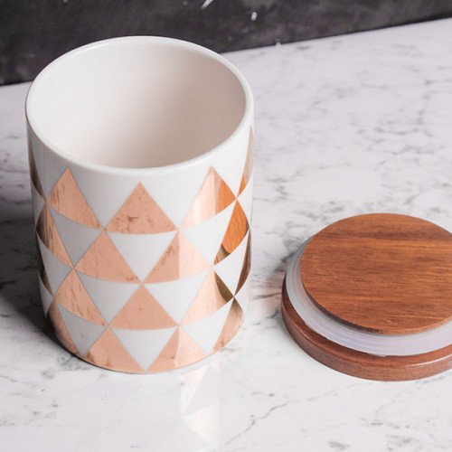 Big Triangle Motif Kitchen Canister 3