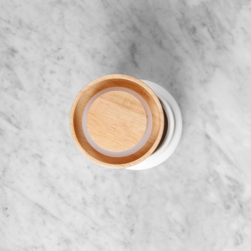 Snowflakes Green Food Jar 6