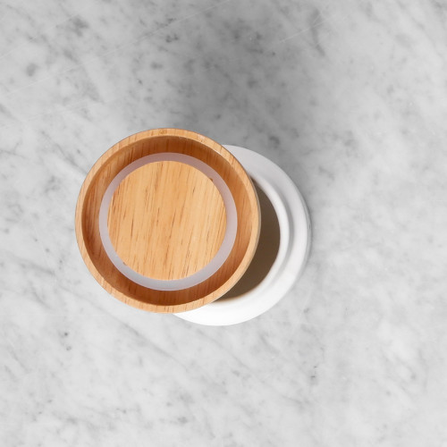 Snowflakes Red Food Jar 3